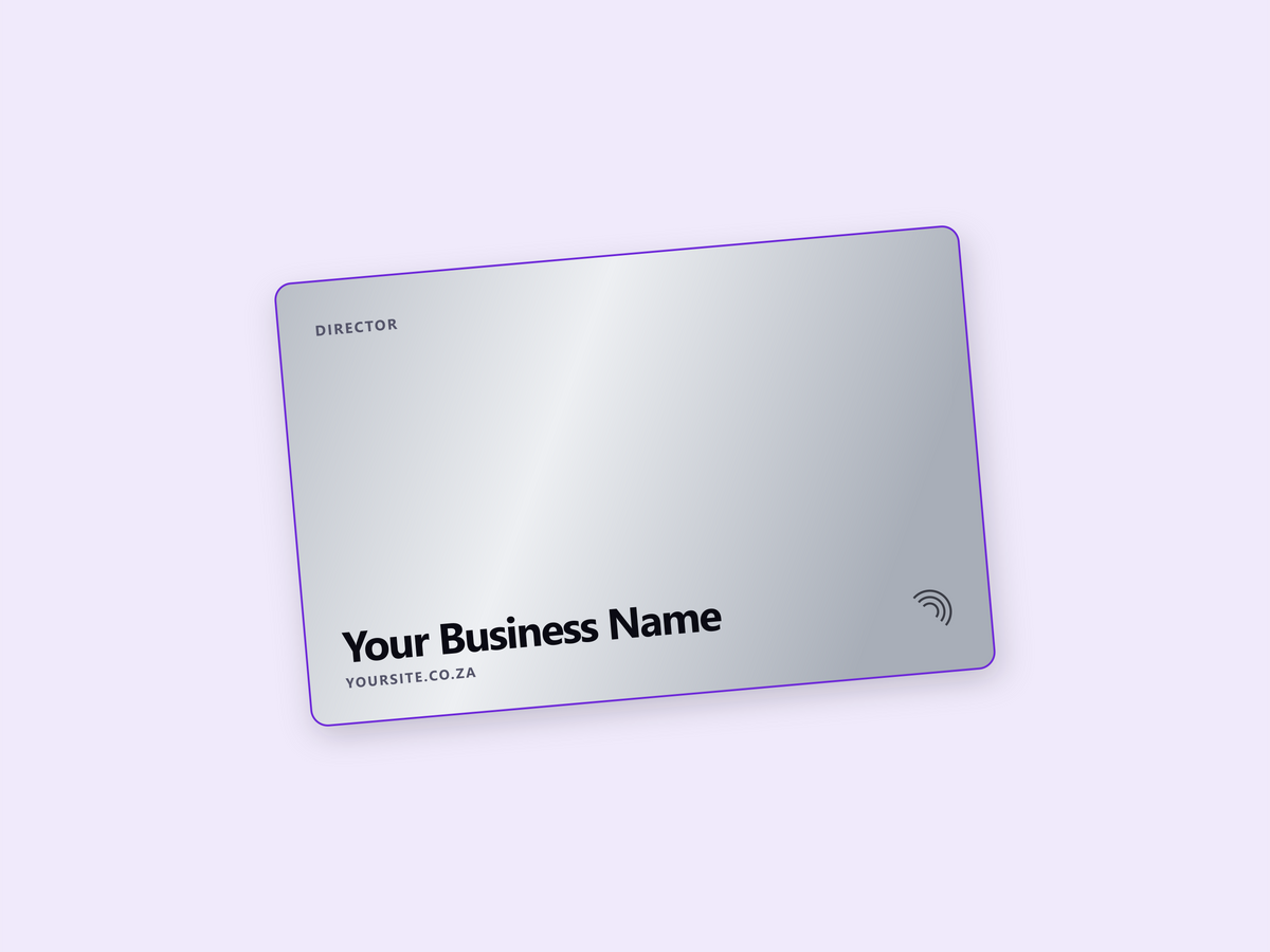 Brushed stainless steel NFC card, R79