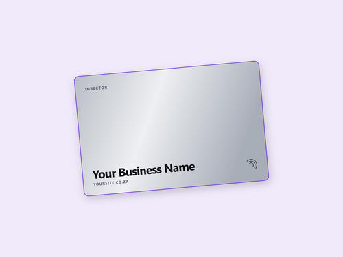 Brushed stainless steel NFC card, R79