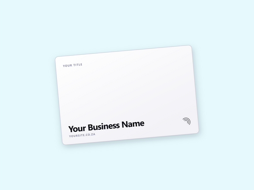 Basic white PVC NFC card, R29
