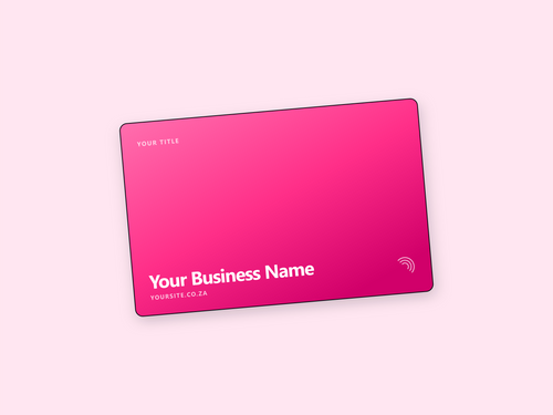 Custom full colour PVC NFC card, R39